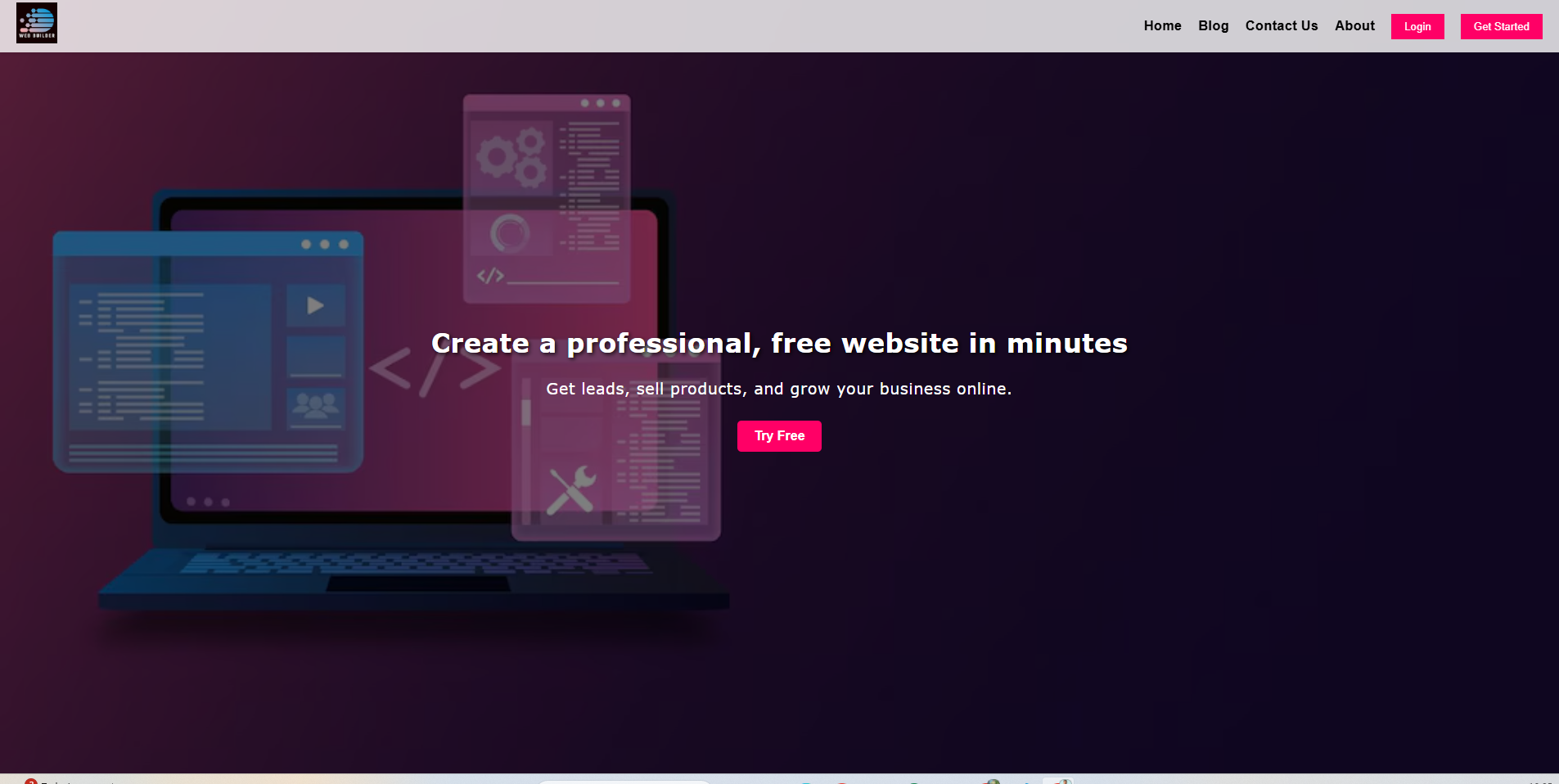 Custom Website Builder Web App