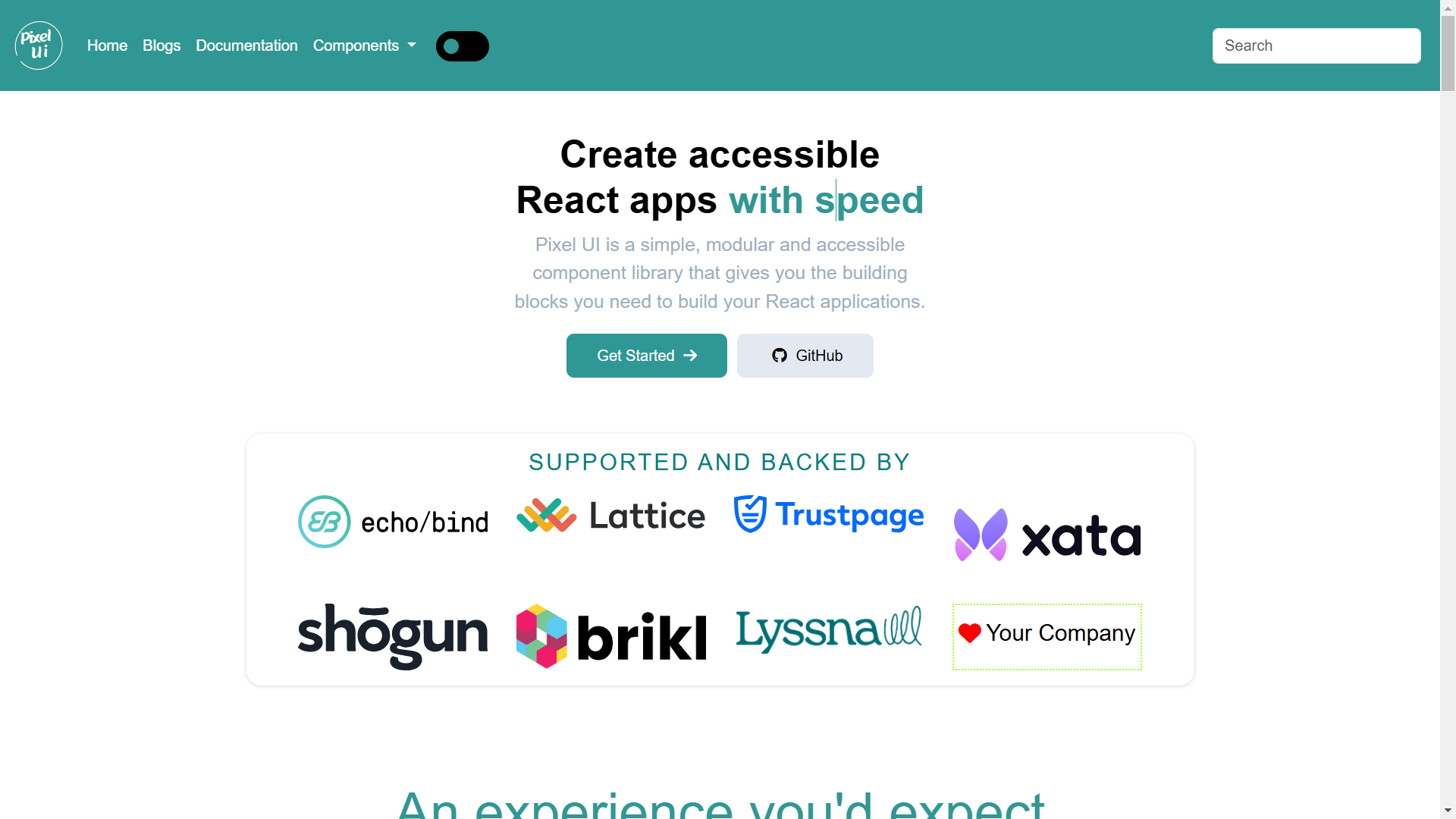 UI Library Website Extension